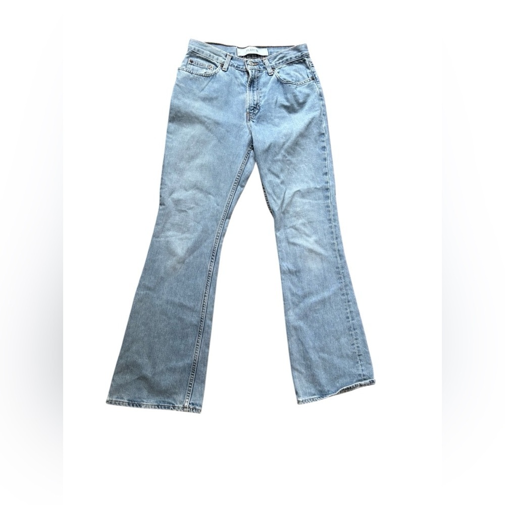 VTG Gap High Waisted Flare Jeans Sz 6X31 Med Wash 100% Cotton Retro Faded Soft